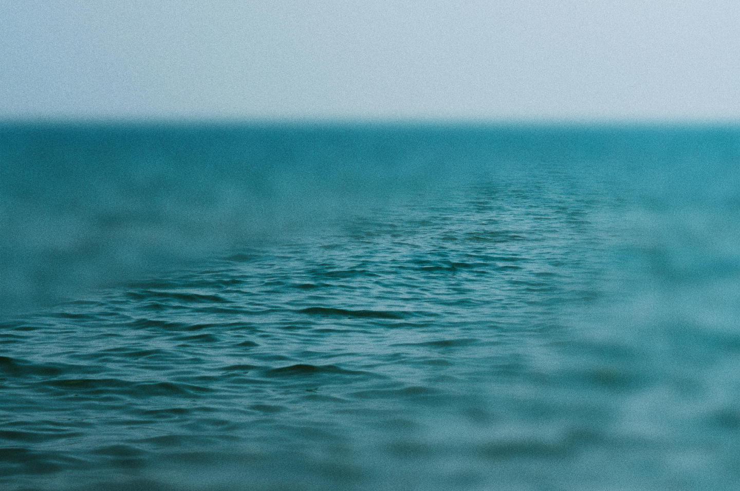 Still, open water stretching toward the horizon.